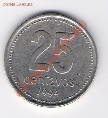 АРГЕНТИНА 25 сентаво 1994, до 30.10.11 22-00мск. - сканирование0171