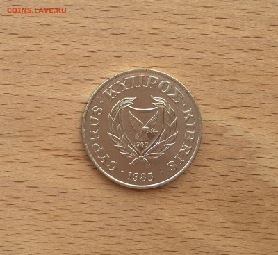 Кипр 20 центов 1985 Птица фауна - IMG_7675.JPG