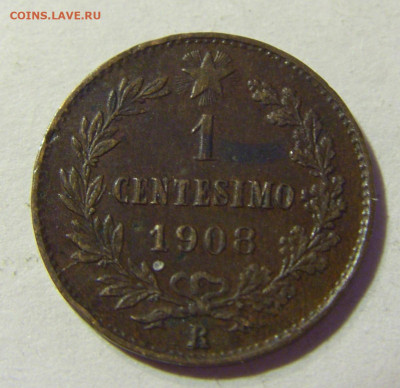 1 чентезимо 1908 R Италия №2 22.08.2021 22:00 МСК - CIMG4748.JPG