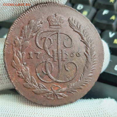 5 копеек 1766 ММ год - 21-08-21 - 23-10 мск - 888