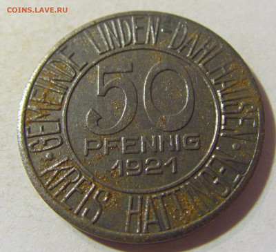Нотгельд 50 пф 1921 Линден №1 22.08.21 22:00 М - CIMG5509.JPG