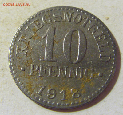 Нотгельд 10 пф 1918 Брауншвейг №2 23.08.21 22:00 М - CIMG5699.JPG