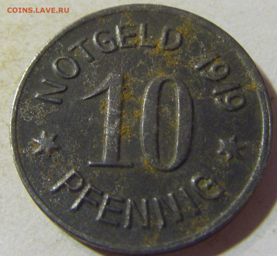 Нотгельд 10 пф 1919 Бинген №1 23.08.21 22:00 М - CIMG5731.JPG