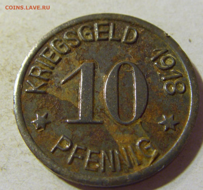 Нотгельд 10 пф 1918 Зиген №1 23.08.21 22:00 М - CIMG5739.JPG