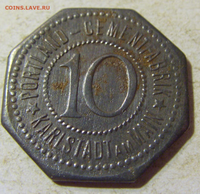 Нотгельд 10 пф Карлштадт №1 23.08.21 22:00 М - CIMG5846.JPG