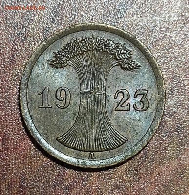 Германия веймарская республика 2 пфеннинг 1923(А) - IMG_20210819_231333