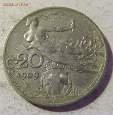 20 чентезимо 1909 Италия №2 24.08.21 22:00 М - CIMG6310.JPG