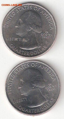 США: Квотеры-парки номера 53,54-2020, UNC - Квотеры-парки 53,54-2020 А