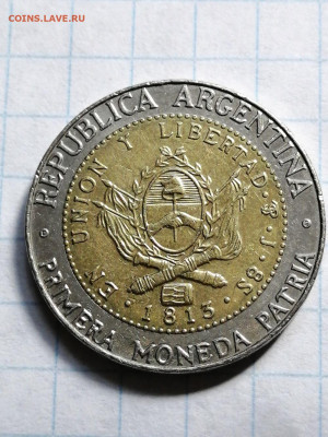 1 песо 2010 г.  Аргентина - арг