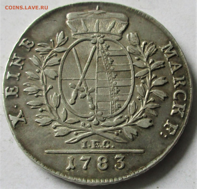 САКСОНИЯ-АЛЬБЕРТИНА талер 1783. Фридрих Август III. Оценка. - 008.JPG