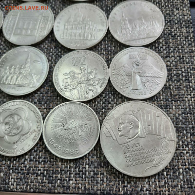 кучка юбилейных рублей СССР - 62 шт - 29-08-21 - 23-10 мск - 20210826_113040