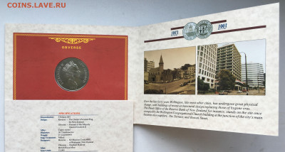 Крона Шайба Новая Зеландия 5$ долларов 1993 40 лет коронации - IMG_9506.JPG