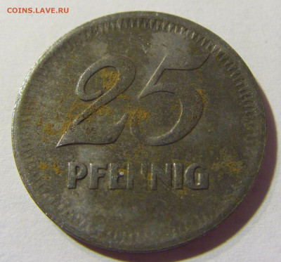 Нотгельд 25 пф 1919 Маннхайм №2 30.08.2021 22:00 МСК - CIMG6995.JPG