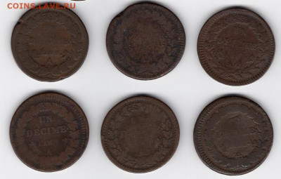 1 десим 1795-1800 (6шт.)Франция,Первая республика 28.08.2021 - img433