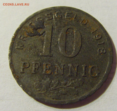 Нотгельд 10 пф 1918 Хаттинген №2 30.08.2021 22:00 МСК - CIMG7051.JPG