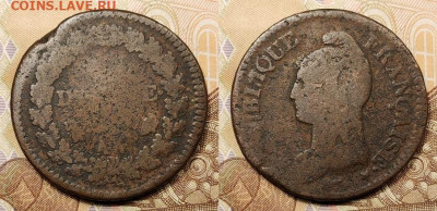1 десим 1795-1800 (6шт.)Франция,Первая республика 28.08.2021 - 029