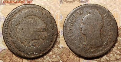 1 десим 1795-1800 (6шт.)Франция,Первая республика 28.08.2021 - 027
