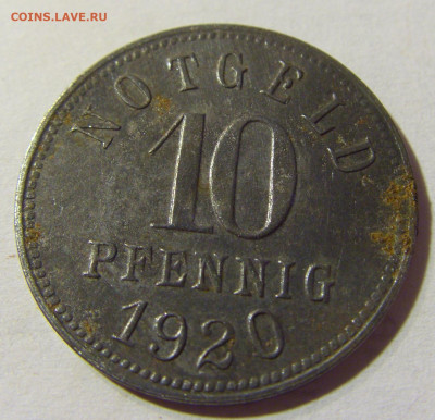Нотгельд 10 пф 1920 Киссенген №1 30.08.2021 22:00 МСК - CIMG7091.JPG