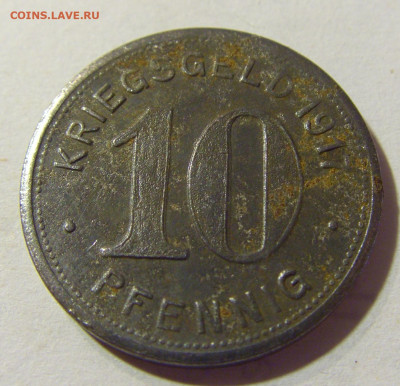 Нотгельд 10 пф 1917 Эльберфельд №1 30.08.2021 22:00 МСК - CIMG7107.JPG