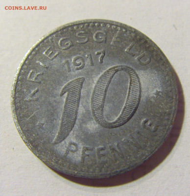 Нотгельд 10 пф 1917 Бармен №1 30.08.2021 22:00 МСК - CIMG7131.JPG