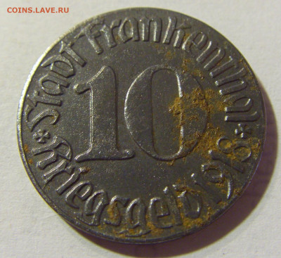 Нотгельд 10 пф 1918 Франкенталь №1 30.08.2021 22:00 МСК - CIMG7191.JPG