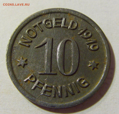 Нотгельд 10 пф 1919 Ратибор №1 30.08.2021 22:00 МСК - CIMG7227.JPG