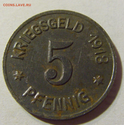 Нотгельд 5 пф 1918 Лослау №1 30.08.2021 22:00 МСК - CIMG7293.JPG