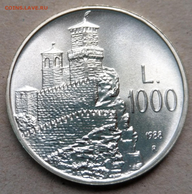 Сан-Марино 1000 лир 1988 ФИКС до 28.08 - IMAG3308~2