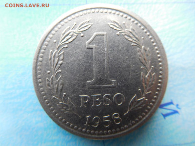 Аргентина 1 песо, 1958 - 1