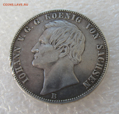 Королевство Саксония. Иоганн. 1 ТАЛЕР 1862 года. - Сакс (3).JPG