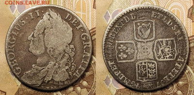 1 шиллинг 1745 Георг II LIMA. Оценка. - 015