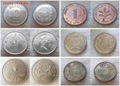 120 монет мира по фиксированной цене № 1 - 1-19