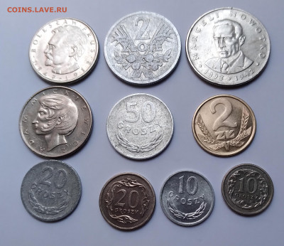 Польша 10 монет 1958-92г. до 5. 09. 21г. 22:00 - 20210830_082201