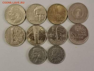 Польша 10 злотых 1967-1983 (10шт разные), до 05.09 - Ш Польша 10злотых 10шт-1