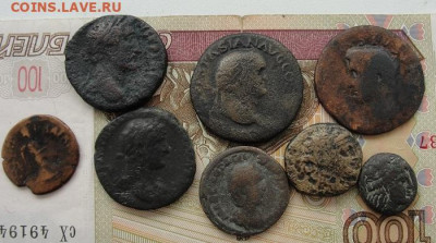 несколько античных монет (Рим, Греция) - 1