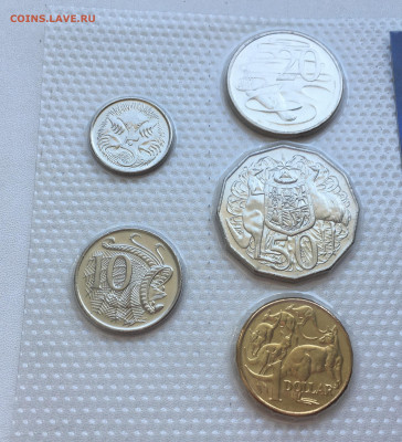 Набор Австралия 5 10 20 50 центов 2012 1$ доллар 2011 UNC - IMG_9427.JPG