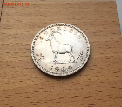 Родезия 2,5 шиллинга 1964 25 центов Черная антилопа - IMG_9725.JPG