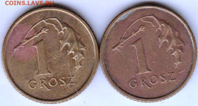Польша 1 грош 2004, 2005 г. до 08.09.21 г. в 23.00 - 013