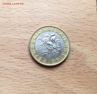 биметалл Сан-Марино 1000 лир 1997 - IMG_9310.JPG