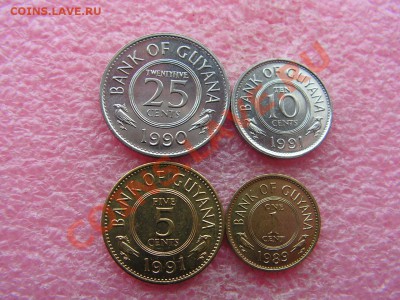 -Иностранных монет наборы- темус дополняемус - Гайана 1989-1991-70р.JPG