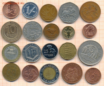 монеты разные 20 штук 2 от 5 руб. фикс цена - лист 2