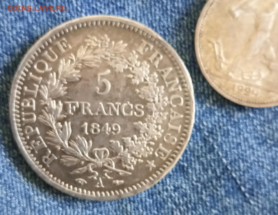 5 франков 1849 года, республика Франция, до 10 сент - IMG_20210906_092007
