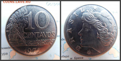 Бразилия 10 сентаво, 1975 - 44