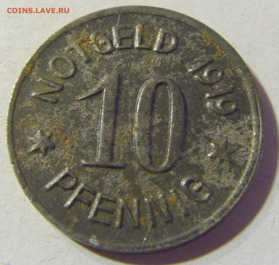 Нотгельд 10 пф 1919 Бинген №1 13.09.2021 22:00 МСК - CIMG0918.JPG