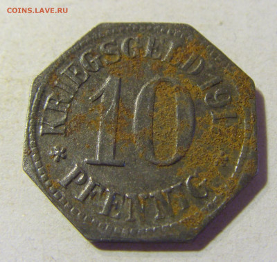 Нотгельд 10 пф 1917 Вайсбаден №1 13.09.2021 22:00 МСК - CIMG1054.JPG