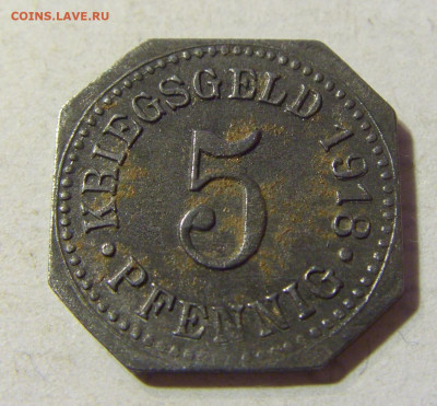 Нотгельд 5 пф 1918 Зигмаринген №2 13.09.2021 22:00 МСК - CIMG1178.JPG