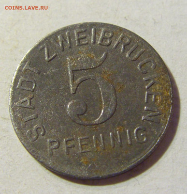 Нотгельд 5 пф 1919 Цвайбрукен №1 13.09.2021 22:00 МСК - CIMG1202.JPG