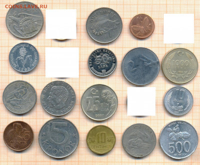 монеты разные 20 штук 7 от 5 руб. фикс цена - лист 7 