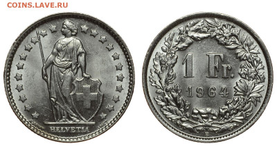 Швейцария. 1 франк 1964 г. До 11.09.21. - DSH_9402.JPG