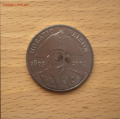 Крона Шайба Великобритания 5 фунтов 2005 Горацио Нельсон - IMG_0249.JPG